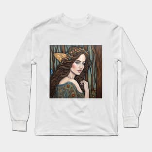 Emily Blunt as a fairy in the woods Long Sleeve T-Shirt